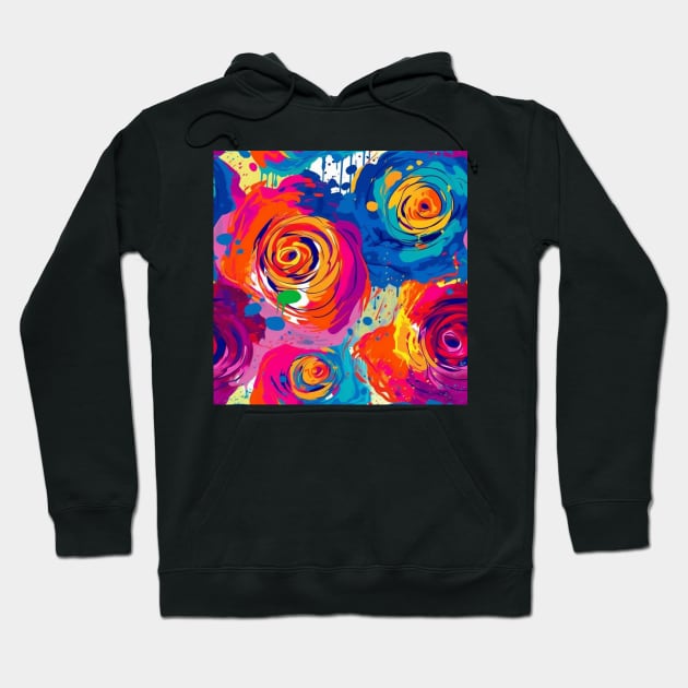 Rainbow flowers Hoodie by BloodRubyz